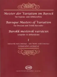 Various Baroque Masters of Variation for Recorder – Vol. 1