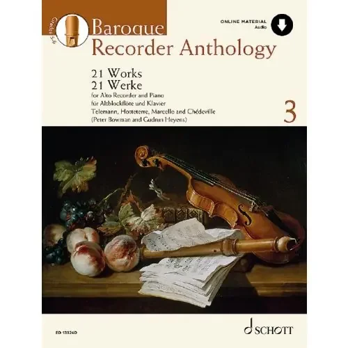 Various Baroque Recorder Anthology, Vol. 3 (Online Material)
