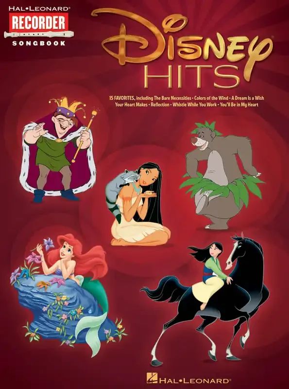 Various Disney Hits for Recorder