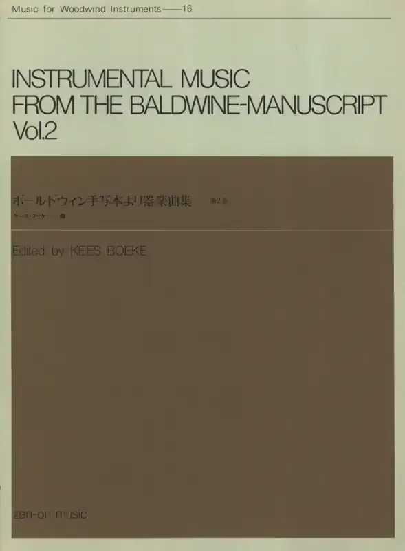Various Instrumental Music from the Baldwine Manuscript – Volume 2