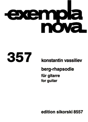 Vassiliev : Rhapsody On A Theme By Alban Berg: Guitar Solo