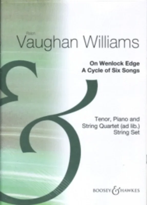 Vaughan Williams – On Wenlock Edge String Quartet Parts (Set Of Parts) Book