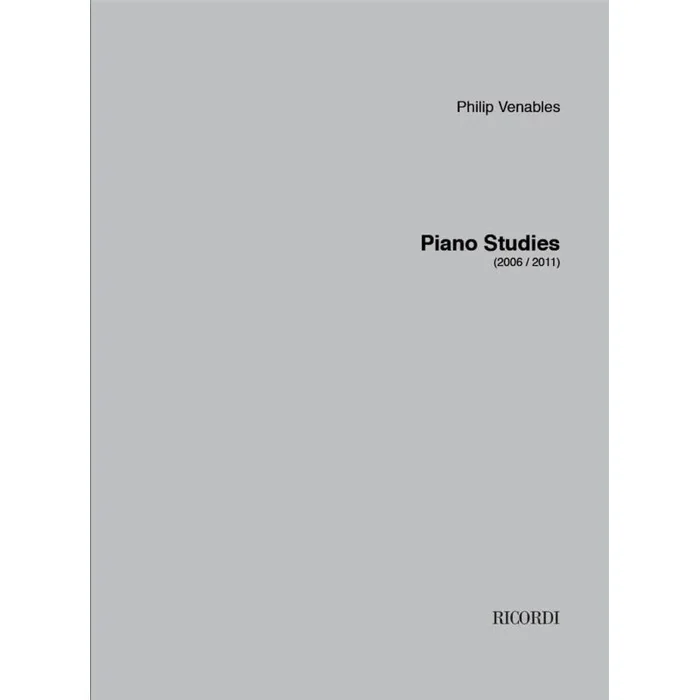 Venables, Philip – Piano Studies
