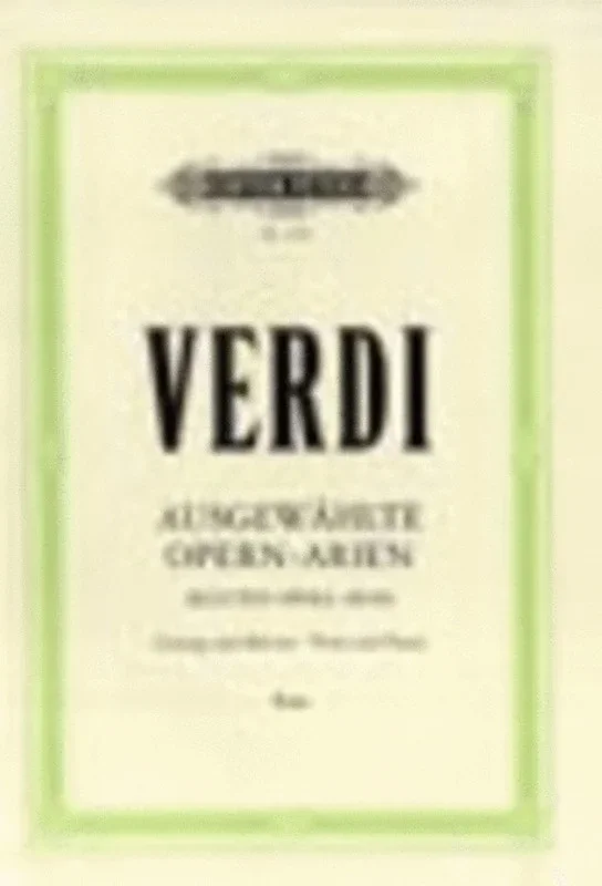 Verdi – 13 Bass Arias (Softcover Book)