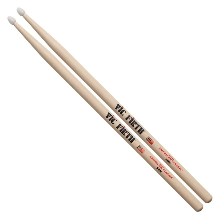 Vic Firth 5BN Drumsticks American Classic, Nylon Tip