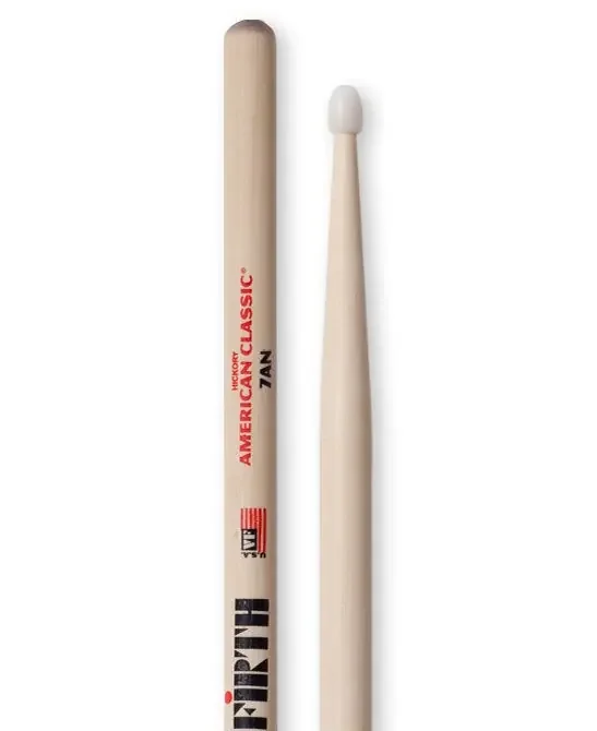 Vic Firth 7AN Nylon Tip Drumsticks – Hickory
