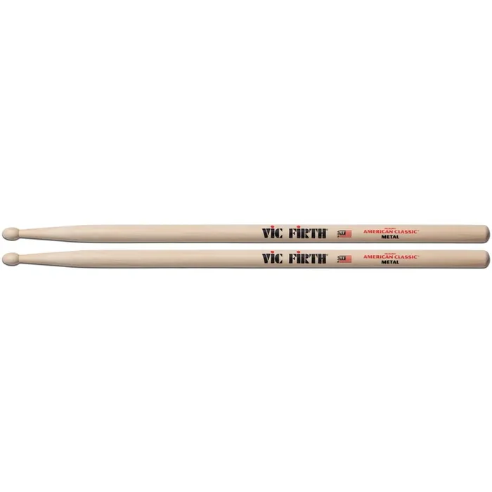 Vic Firth METAL Wooden Tip Drumsticks – Hickory