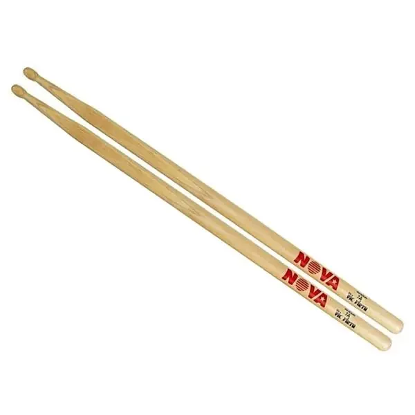 Vic Firth Nova Hickory 5B Sticks – Wood Tip