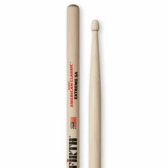 Vic Firth X5A Extra Long Wooden Tip Drumsticks – Hickory