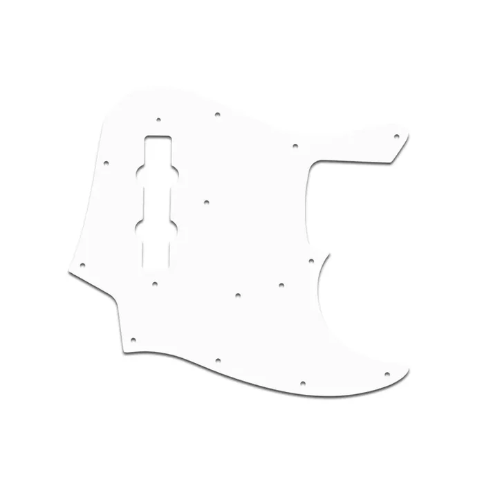 Vintage 62-64 Jazz Bass – Thin Shiny White .060″ / 1.52mm Thickness, No Bevelled Edge