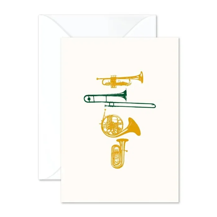 Vintage Brass Greeting Card