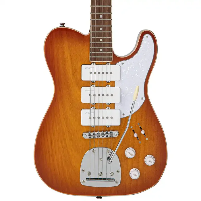 Vintage REVO Series Trio Electric Guitar – Honeyburst