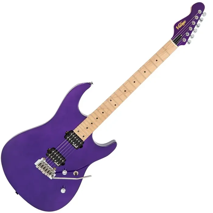 Vintage V6M24 ReIssued Electric Guitar ~ Pasadena Purple