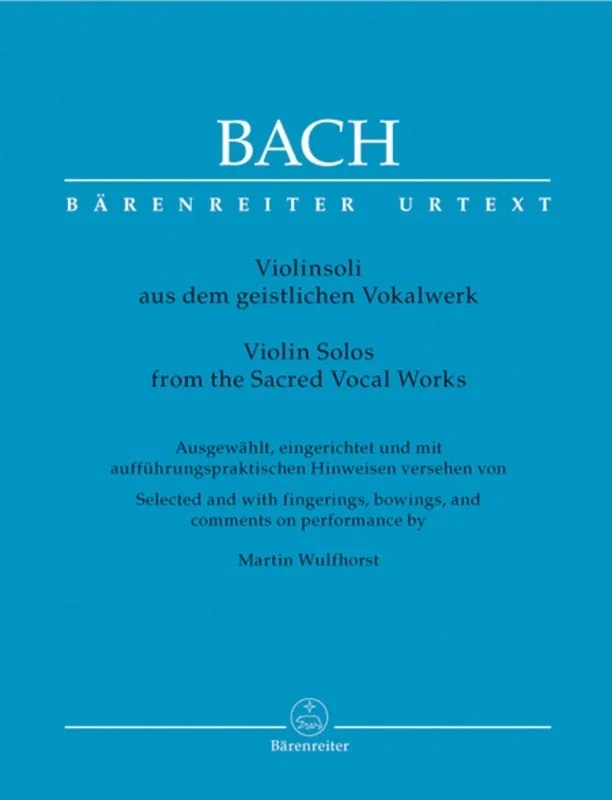 Violin Solos From Sacred Vocal Works Urtext