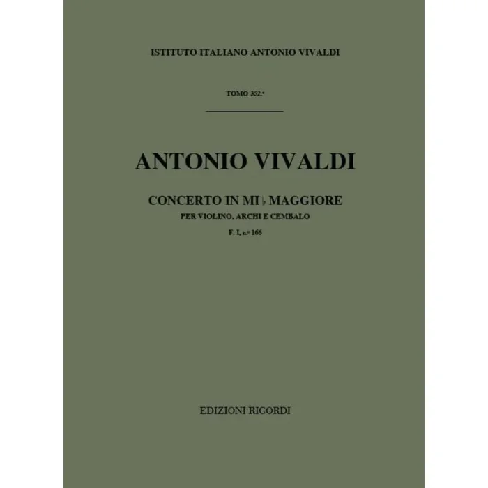 Vivaldi, Antonio – Concerto in Mi b Maggiore (E flat major) RV260