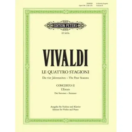 Vivaldi, Antonio The Seasons Summer (vln & piano)