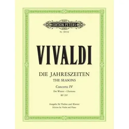 Vivaldi, Antonio The Seasons Winter (vln & piano)