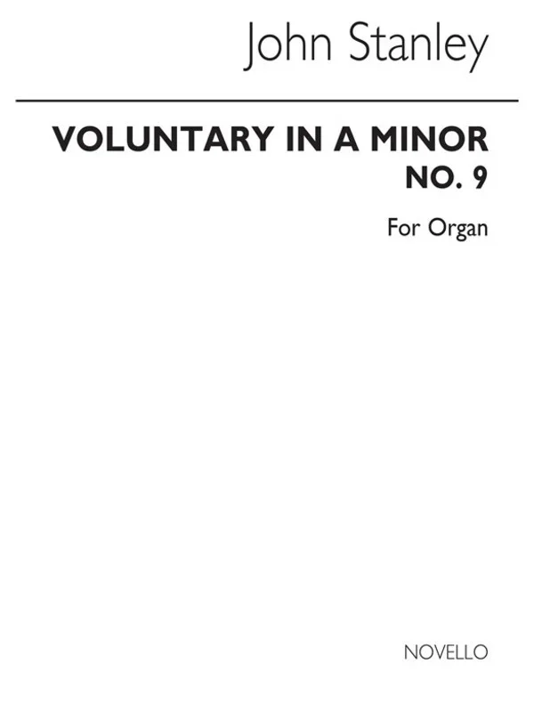 Voluntary In A Minor For Organ (Softcover Book)
