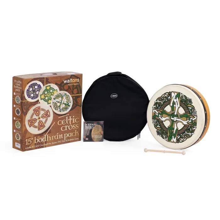 Waltons 15′ Gaelic Cross Bodhran Pack