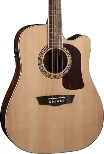 Washburn D10SCE Heritage 10 Series Dreadnought Cutaway – Natural