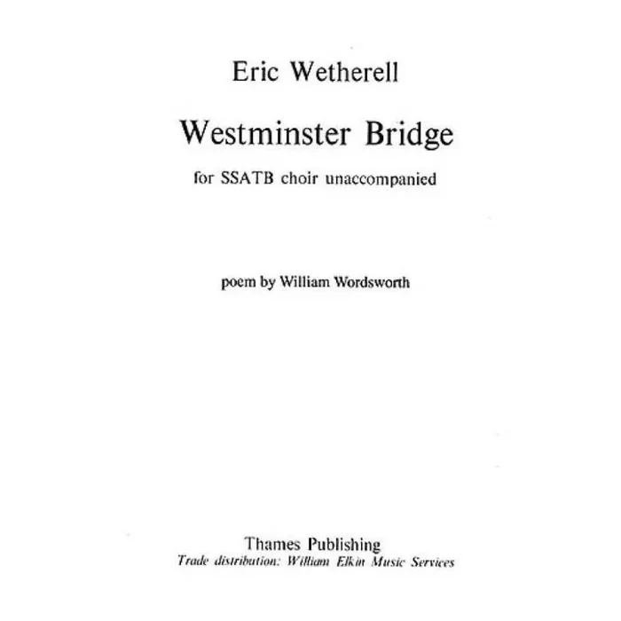 Wetherell, Eric – Westminster Bridge