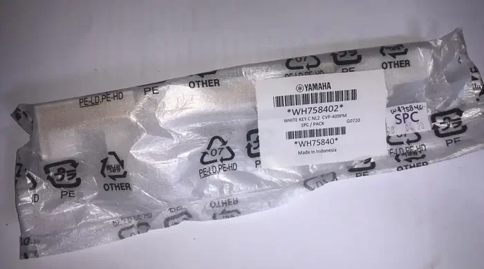 WH758402 Clavinova C key for NL2 wood faced key