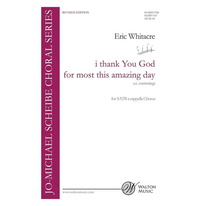 Whitacre, Eric – I Thank You God For Most This Amazing Day