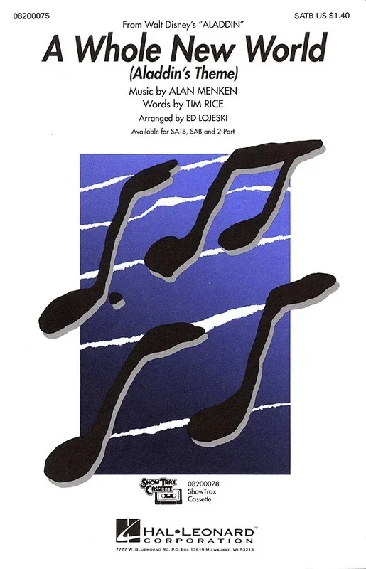 Whole New World ShowTrax CD (CD Only)