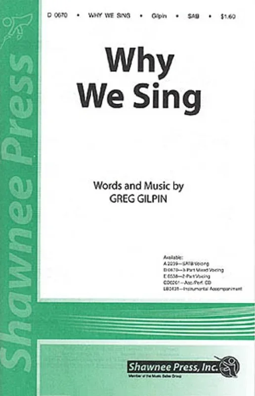 Why We Sing Sab Book