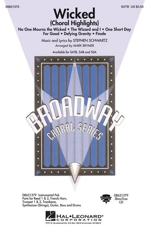 Wicked Highlights ShowTrax CD (CD Only)