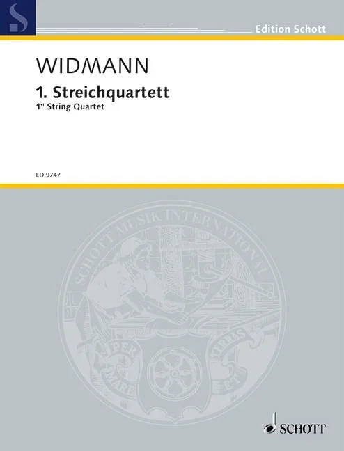 Widmann, Joerg : Widmann, Joerg : 1st String Quartet, – string quartet – Schott Digital