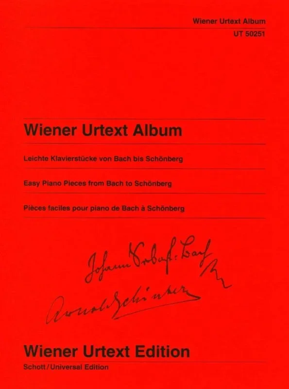 Wiener Urtext Album: Easy Piano Pieces from Bach to Schoenberg
