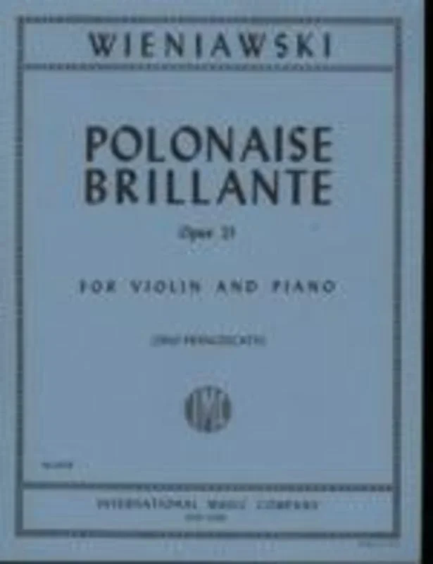 Wieniawski – Polonaise Brillante Op 21 Violin/Piano (Softcover Book)