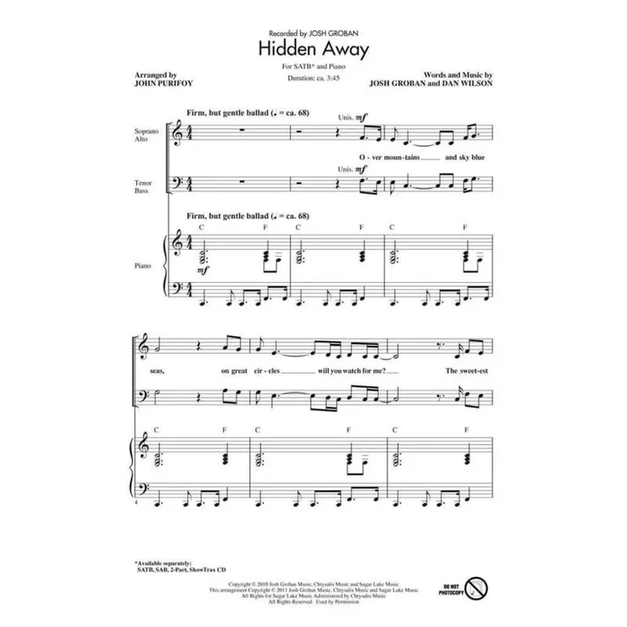 Wilson & Groban – Hidden Away