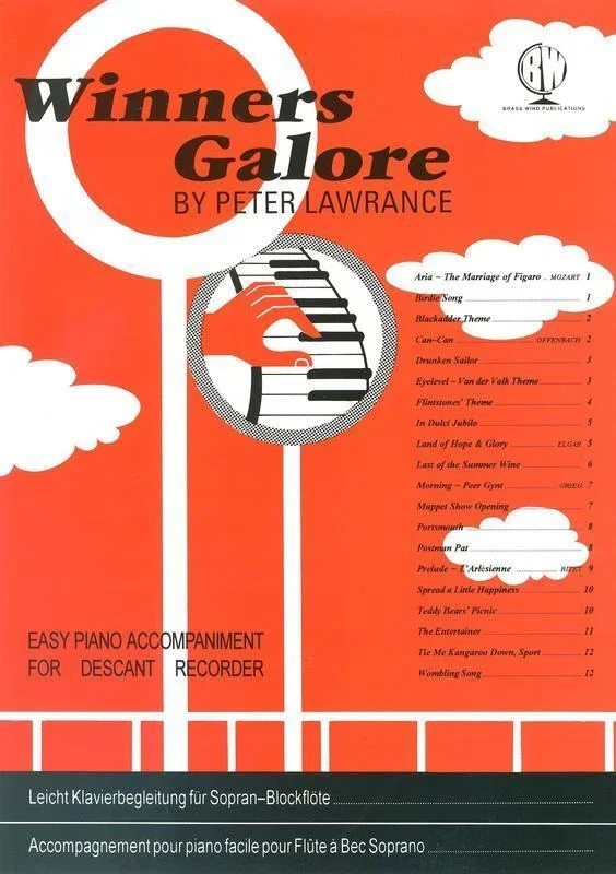 Winners Galore Descant Recorder Piano Accompaniment (Softcover Book)