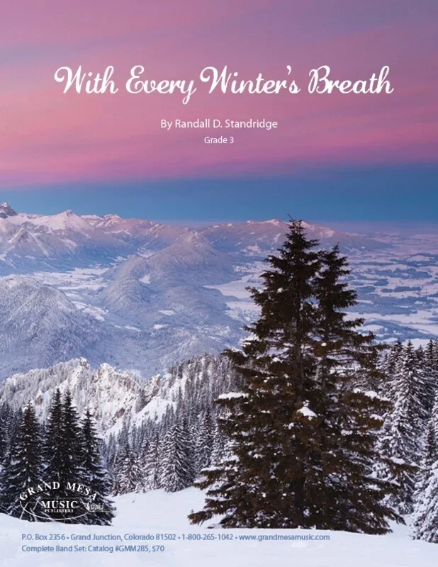 With Every Winters Breath Concert Band 3 Score/Parts Book