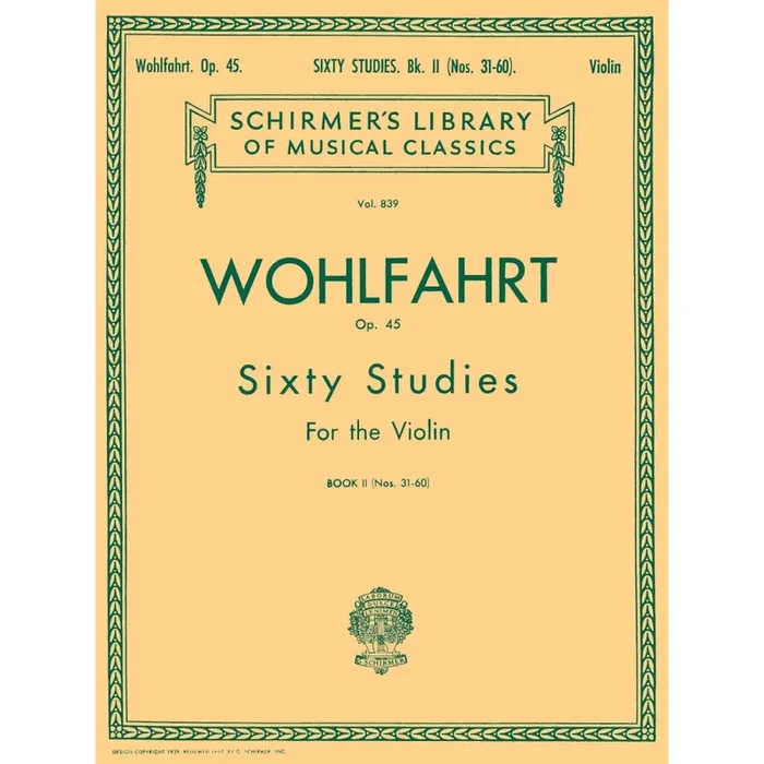 Wohlfahrt – 60 Studies, Op. 45 – Book 2