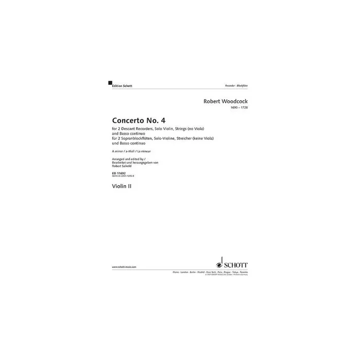 Woodcock, Robert – Concerto No. 4 in A minor