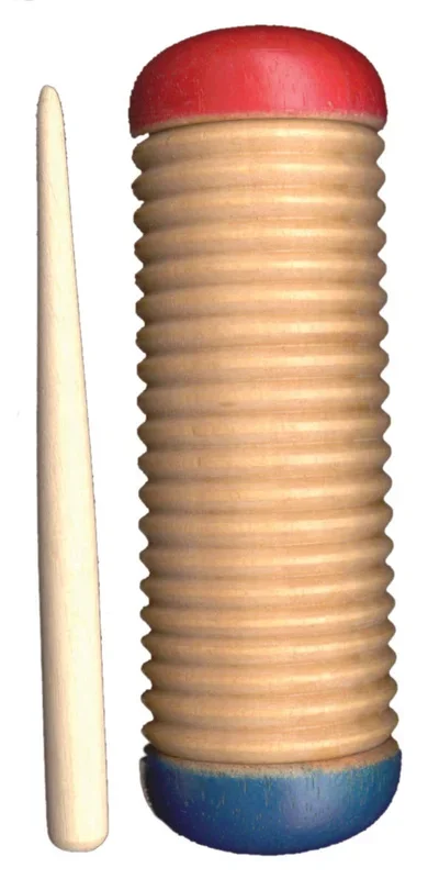 Wooden Guiro Shaker Natural Finish Kids Percussion inc. Scraper