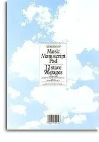 Woodstock Music Manuscript Paper 12 Stave – 96 pages (A4)