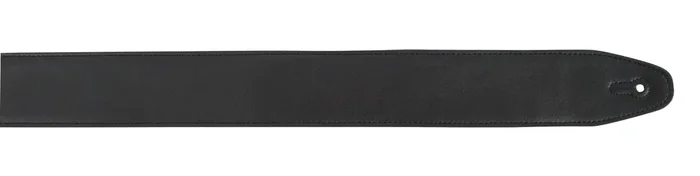 XTR 2 1/2 Inch Black Top Grain Leather Guitar Strap with Padding
