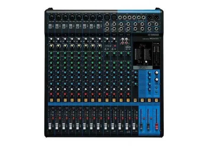 YAMAHA MG16XU 16-Input; 6-Bus Mixer; Single-Knob Compression; DSP; USB I/O; 12RU