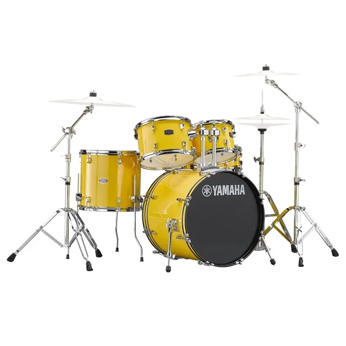 Yamaha Rydeen Mellow Yellow 20″ Shell Pack Hardware and Cymbals
