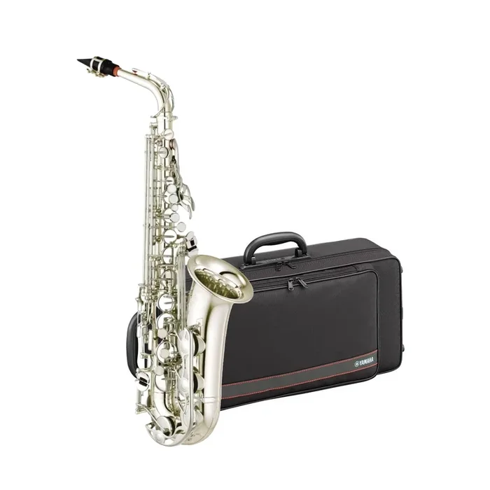 Yamaha YAS280 student Eb alto saxophone outfit – Sliver plate